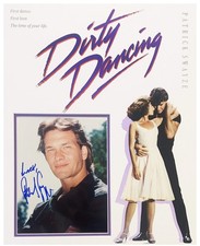 DIRTY DANCING ACTOR Patrick Swayze autograph, signed photo in custom-matting