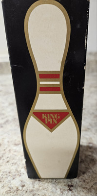 Vtg 70s Avon KING PIN Bowling Pin  4oz BRAVO After Shave Bottle