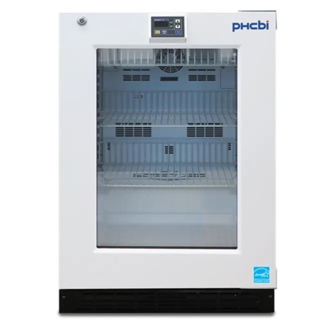PHCbi PR Series 5.0 Cu. Ft. Undercounter Medical Refrigerator | Glass Door