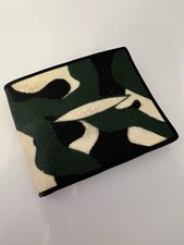 NEW Stingray Genuine Leather Wallet Bifold Card  Premium Quality