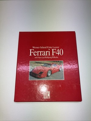 Rarität Buch Ferrari F40 im Schuber Motorbuch Verlag W. Schruf / G. Leyrer TOP