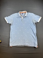 light blue short-sleeve polo shirt Large