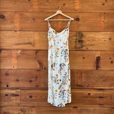 8 - Reformation Cream Summer Field Full Length Sleeveless Wrap Dress 0628AC