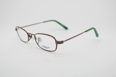 NEW FLEXON KIDS ECLIPSE 210 GUNMETAL GREEN AUTHENTIC EYEGLASSES 45-19