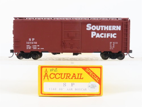 Coche de caja HO Accurail 1546 SP Southern Pacific 40' personalizado Rd #123232 - actualizado | Zustand: Used