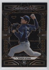 2023 Panini Chronicles Obsidian Electric Etch Orange 49/75 Gavin Stone #3 0rd2