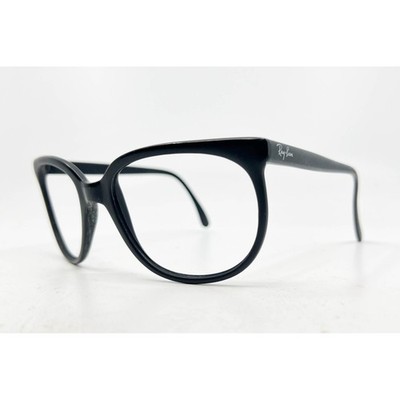 Ray-Ban Vintage Bausch & Lomb Eyeglasses Frame France Nylon Black Cat Eye 28763