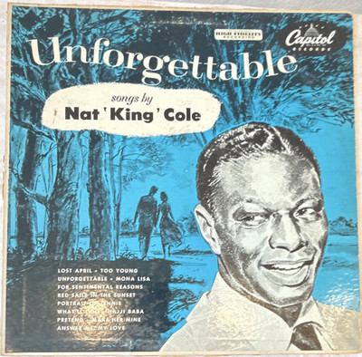 Nat King Cole Unforgettable 12'' Vinyl LP Capitol Vocal Jazz Mono Hi-Fi T-357