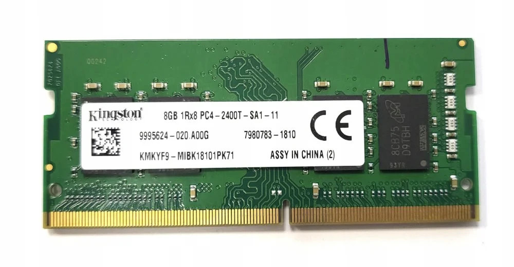 Kingston KMKYF9-MIB 8GB 1Rx8 PC4-2400T-SA1-11 DDR4 SODIMM RAM