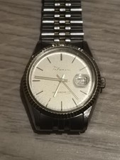 Vintage 1970s Swiss Talisman Mechanical Watch Datejust Style Serviced & Polished