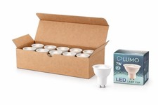 10 x 7W GU10 LED Cool White Bulbs, 6500K - Energy Saving Light Bulbs