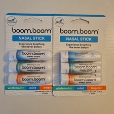 Boom Boom Nasal Stick 3 Pack Variety X2