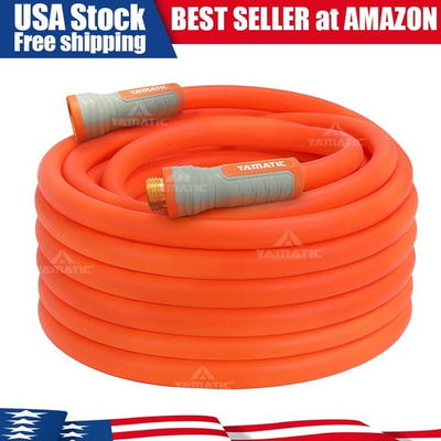 #ad YAMATIC 600 psi Garden Hose 5 8quot; Water Hose Light Weight for All weather $47.99