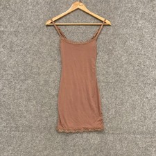 NEW Fashion Nova Dress Nightie Womens Size Small Brown Mini Bodycon 48721