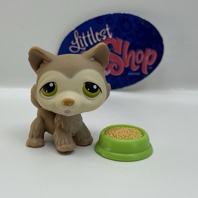 HUSKY DOG #358 W/ Accessory Authentic Littlest Pet Shop Hasbro LPS 