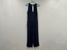 Quince French Terry Modal Jumpsuit in Navy Small S Sleeveless