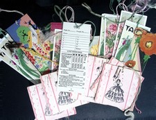 Vintage Bridge Tally Cards Lot Art Deco Flora...