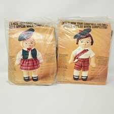Vintage 1980 Campbell Soup Kid Kit Stuffed Boy/Girl Doll Advertising Collectible