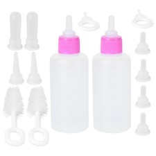 2 Sets Silicone Pet Feeder Bottles Bottle for Newborn Puppy Kitten