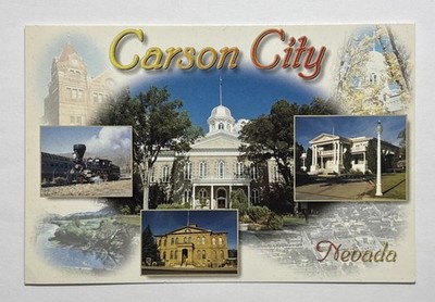 Carson City Nevada Multiview Postcard Posted 2001