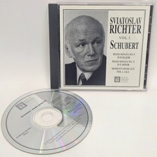 Sviatoslav Richter Schubert Vol 1 Piano Sonatas CD 1995 US Classical VG Tested