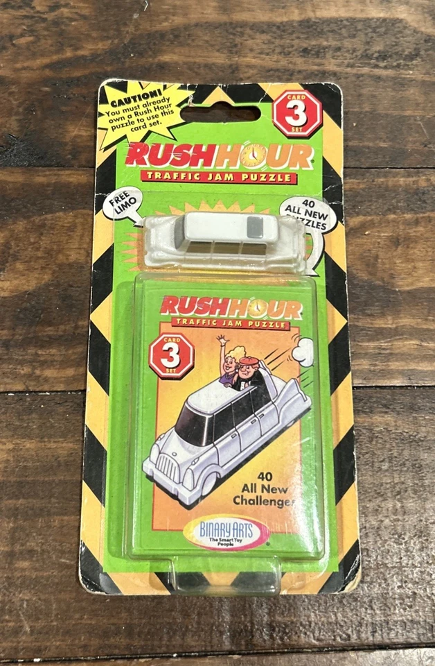New 1997 Lot Rush Hour Traffic Jam Puzzle Game #2, #3 & #4 Card Sets - Image 4 of 4