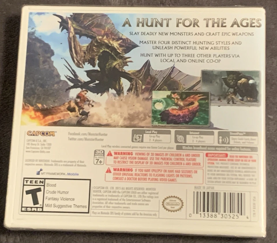 Monster Hunter Generations (Nintendo 3DS, 2016) Complete - Image 2 of 2