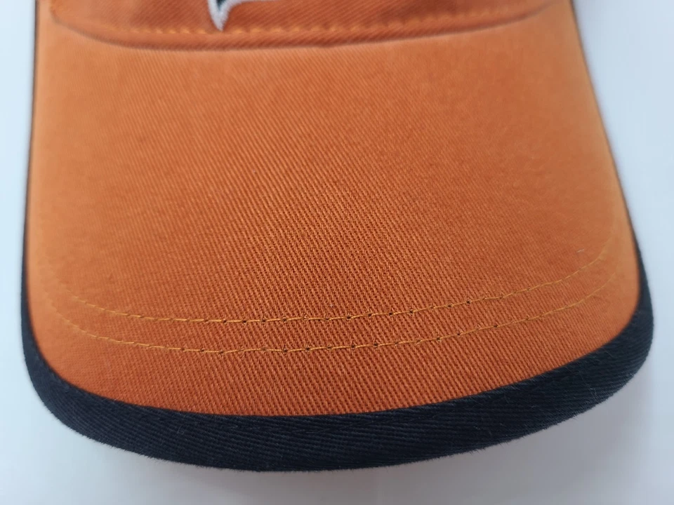 Fila Athletics Sol Golf Visera Ajustable Sombrero Gorra Algodón Hombres Mujeres Naranja Negro Foto 3 de 4