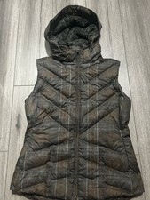 Patagonia Women’s Hooded Quilted Vest Gilet Black Size M Insulated