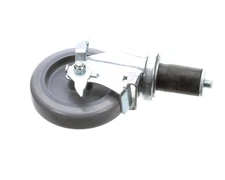 AyrKing B240 Caster, Swivel Stem, 5" with Brake, Each - Free Shipping + Genuine