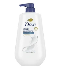 Dove Deep Moisture Liquid Body Wash with Pump Nourishing for Dry Skin 30.6 oz