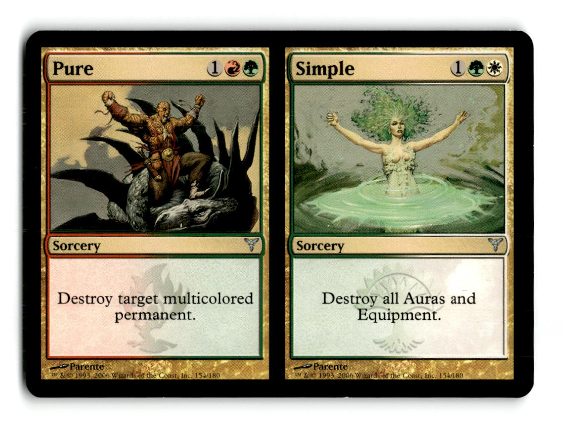 Pure // Simple 154 Dissension Magic: The Gathering Foil ~A10-318