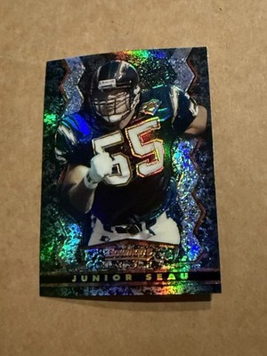 1995 Bowman's Best Black Refractor #9 Junior Seau San Diego Chargers NMT MINT SP
