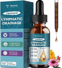 Liposomal Lymphatic Drainage Drops-11 In 1 Organic Lymphatic Drainage Supplement