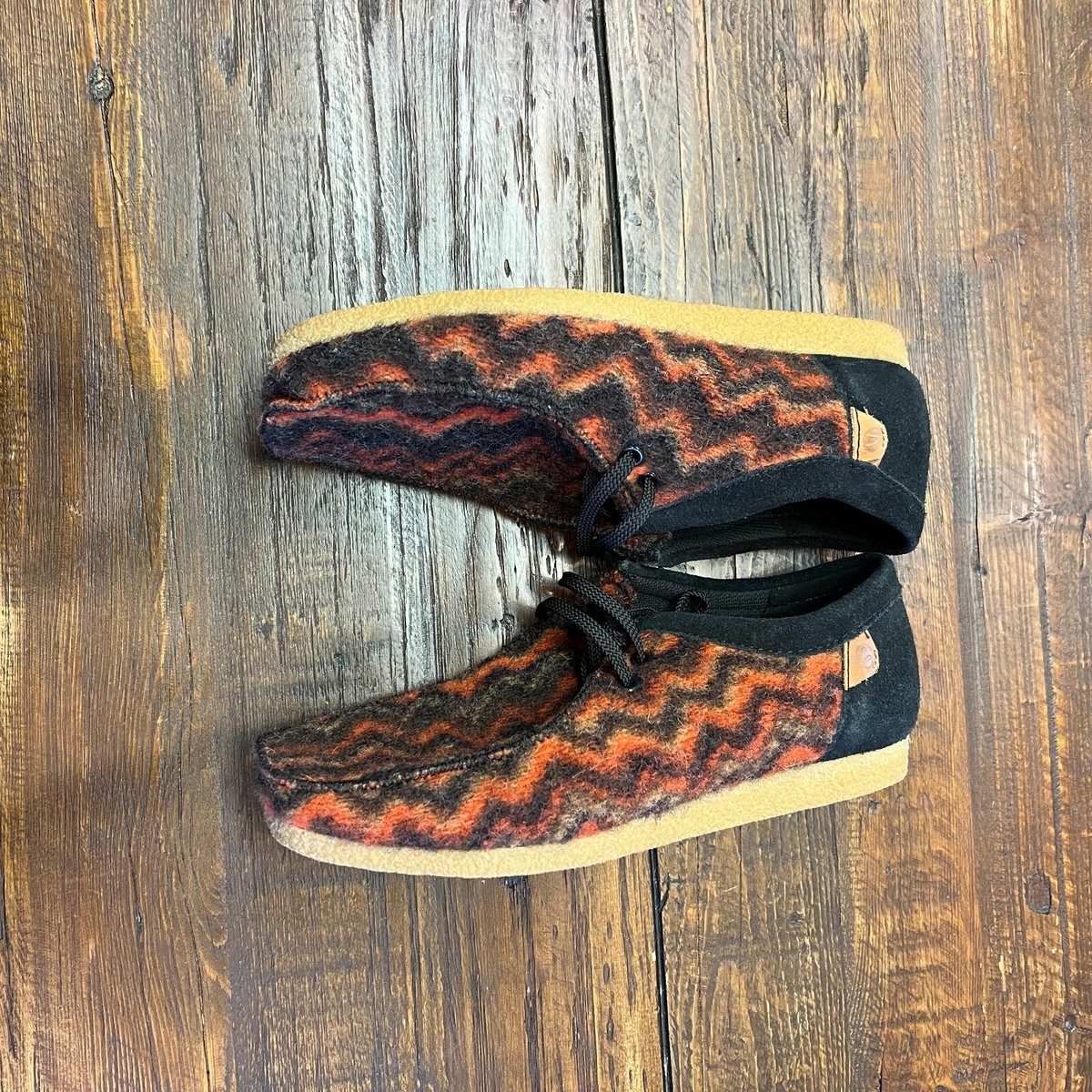 CLARKS Men's 8 Shacre II Step Moccasin Camo Black Orange CLARKS Men's 8 Shacre II Step Moccasin Camo Black Orange