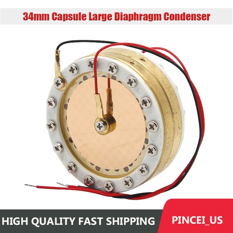 34mm Capsule Large Diaphragm Condenser Mic Capsule Double Sided