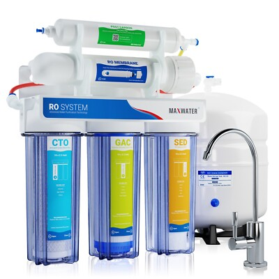 #ad 5 Stage Drinking Reverse Osmosis Home Max Water Filter System 100 GPD $192.28
