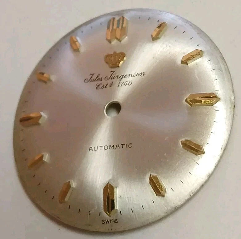 #027, mostrador de relógio masculino Jules Jurgensen compatível com AS-1748/49. 29,3 mm. 17 JW AUTOMÁTICO - Imagem 3 de 4