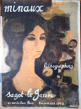 Rare MINAL EXHIBITION POSTER Galerie Sagot le Garrec 1963 Lithograph MOURLOT