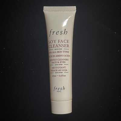 FRESH SOY FACE Wash CLEANSER Deluxe TRAVEL Size 20 ml/0.6 fl oz NEW