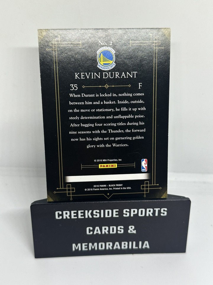 2016 Panini Black Friday Kevin Durant /50 eBay