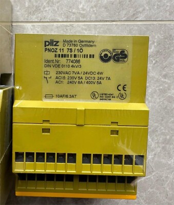 PILZ   PNOZ 11 7S/1O  774086  DIN VDE 0110 4kV/3  NEW IN SEALED . DHL/UPS