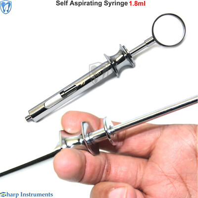 Dental Self - Aspirating Syringe Dentistry Surgical Instruments Auto Pass 1.8 ml