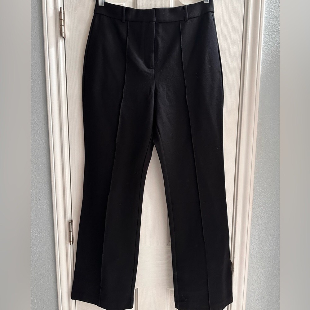 Jason Wu Wide Leg Pleated Black Trousers Women display picture 1