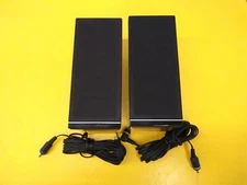 ⭐️⭐️⭐️⭐️⭐️ Vizio Paired Wired Desktop Table Portable Speaker Set Black