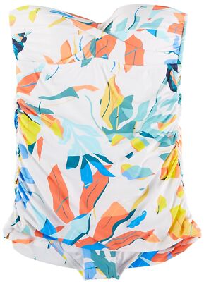 Jantzen Bold Beach Vamp One-Piece White 14