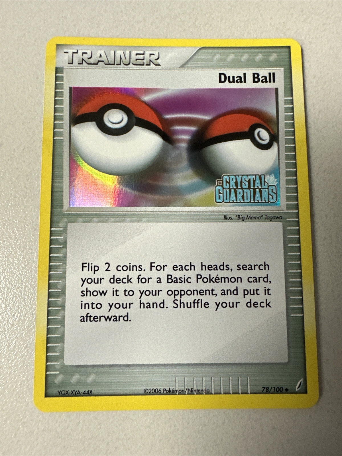 Dual Ball - 78/100 - Pokemon Crystal Guardians Reverse Holo Rare NM