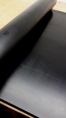 Neoprene Rubber Solid Sheet 3/8'' Thick x 12'' x 36 Rect Strip 60A Std Flex   