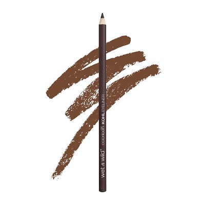 wet n wild Color Icon Kohl Eyeliner Pencil - Simma Brown, Long-Wearing Matte Fin