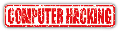 Computer Hacking Grunge Stamp Car Bumper Sticker Decal